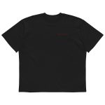 Unisex organic oversized high neck t-shirt