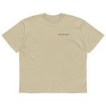 Unisex organic oversized high neck t-shirt – Image 5