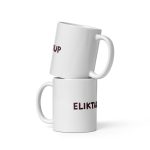 White glossy mug