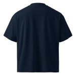 Unisex organic oversized high neck t-shirt – Image 2