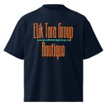 Unisex organic oversized high neck t-shirt