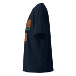 Unisex organic oversized high neck t-shirt – Image 3
