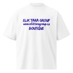 Unisex organic oversized high neck t-shirt